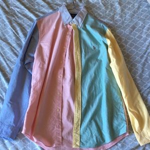 Polo Ralph Lauren Classic Fit Green yellow pink M